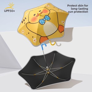 Nouveau dessin animé mignon conception contrôle manuel enfants parapluie coin arrondi enfant en bas âge parapluie <span class=keywords><strong>de</strong></span> soleil pour bébé maternelle école fille garçon - Product Image 5