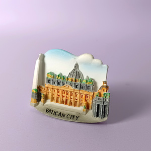 Europeo <span class=keywords><strong>Vaticano</strong></span>, Croacia, Rumania ciudad hecho a mano nevera pegatina tridimensional recuerdo creativo al por mayor - Product Image 2