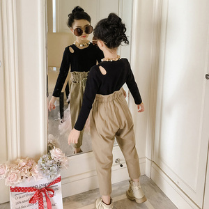 Conjuntos de 2 Piezas para Bebés, Ropa para Niñas, Pantalones de Cintura Alta para Bebés, Conjunto de Otoño para Bebés, Nuevos Productos en el Mercado Chino - Product Image 3