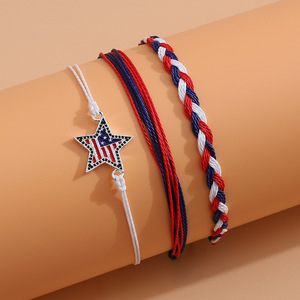 سوار نسائي فاخر مخصص متعدد الطبقات مرصع بالكريستال والأحجار الكريمة بتصميم قلب لا نهائي مطلي بالذهب من سبائك الزنك - Product Image 4