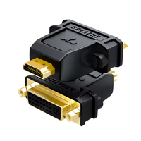 SAMZHE Erkek - DVI-I 24+5 Dişi Adaptör Altın Kaplama Çift Yönlü Dönüştürücü 1080P PC Monitörü Projektör HDTV için