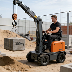 Mini <span class=keywords><strong>Gru</strong></span> Elettrica Semovente Certificata CE con Sollevatore Idraulico per Movimentazione Materiali in Fabbrica - Product Image 2