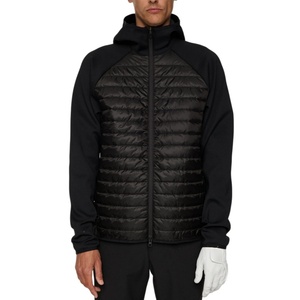 Veste bomber à capuche chaude d'hiver de haute qualité, design personnalisé en gros, mode masculine, col montant, réversible devant - Product Image 1