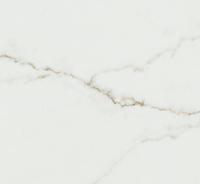 Dechitong AB9337 Calacatta, grande dalle de quartz à veines dorées, base blanche, mince, épaisseur 15-30 mm, design moderne, pour salle à manger, intérieur, salle de bain