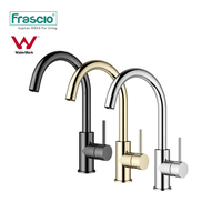 Robinet de cuisine Frascio Factory Supply Watermark WELS 6 étoiles, mitigeur doré, robinets d'eau modernes noirs, robinet de cuisine