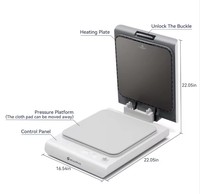 Presse à chaud automatique de bureau SCULPFUN H1 15*15, électrique, nouvelle, pour transfert d'étiquettes sur T-shirts, impression DIY, 220V, vente en gros
