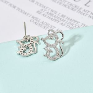 Pendientes de circonita con forma de ratón pequeño, elegantes y a la moda, estilo coreano, dulces y románticos para mujeres/niñas, venta directa de fábrica, <span class=keywords><strong>2020</strong></span> - Product Image 5