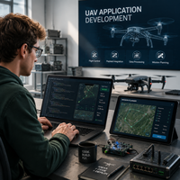 Développement de logiciels pour drones, plateforme de contrôle aérien personnalisée et solution de gestion de vol intelligente