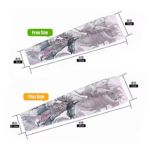 2Pcs Sunscreen Tattoo Arm Sleeves pour Hommes Femmes Cyclisme Pêche Refroidissement Sport Cuff Basketball Elbow Pad Summer Arm Cover Warmers - Product Image 6