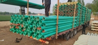 Tuyau flexible haute pression en plastique renforcé de fibre de verre pour drainage municipal, égouts et câblage de puissance en résine composite