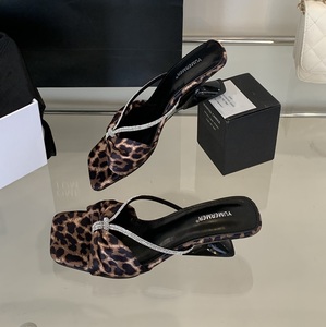 Sandales à talons de 5 cm pour femmes, confortables et décontractées, avec strass - Product Image 3