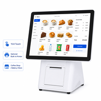 Terminal Punto de Venta Todo en Uno de 15.6 Pulgadas con Pantalla Táctil Capacitiva y Escáner Impresora Personalizable para Uso en Restaurantes y Comercios Minoristas