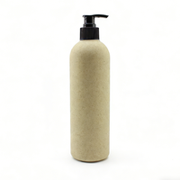 Flacon pulvérisateur cosmétique en plastique pour shampoing 30ml 50ml 100ml 250ml 500ml Flacon en paille de blé M888