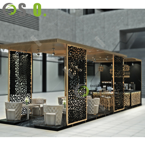 Equipo <span class=keywords><strong>de</strong></span> muebles <span class=keywords><strong>de</strong></span> diseño interior para restaurante, cabinas con mesas - Product Image 5