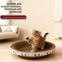 Cama Rascador para Gatos Combinada con Tapete para Afilar Garras y Juguete de Papel, Directo de Fábrica, Duradero, Resistente al Desgaste, Relajante
