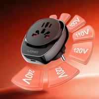 Adaptateur secteur universel haute puissance LDNIO Z10 2990W, 100-240V, type C PD 20W, chargeur rapide de voyage