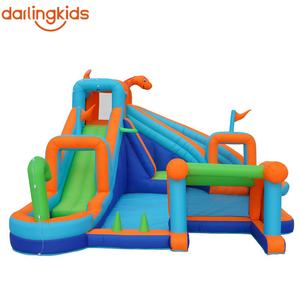 Château Gonflable Licorne Dinosaure pour Enfants avec Toboggan Aquatique et Souffleur – Idéal pour Fêtes - Product Image 3