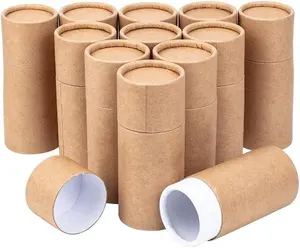 Tubos <span class=keywords><strong>de</strong></span> papel Kraft con tapa adecuados para joyería, lápices <span class=keywords><strong>de</strong></span> granos <span class=keywords><strong>de</strong></span> café y contenedor tubular <span class=keywords><strong>de</strong></span> embalaje <span class=keywords><strong>de</strong></span> regalo - Product Image 1