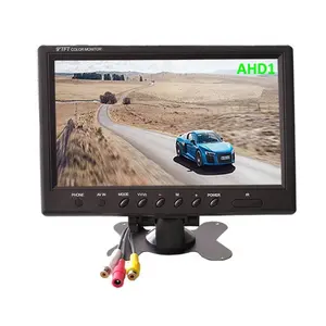 Truck Bus DVD Player AV Video Monitor 9 inch Desktop TV 1024*600 IPS 2 Ways AHD 1080P 720 Display Screen12V-24V Wide Voltage