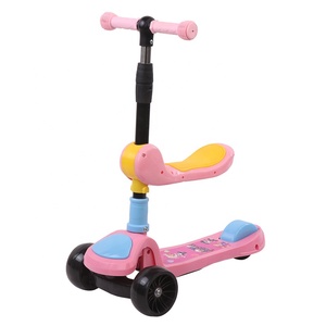 Livraison en Chine vente à bas prix <span class=keywords><strong>freestyle</strong></span> pliable tout-terrain 3 roues auto-équilibrage sport kick bike enfants scooter pour enfants - Product Image 1