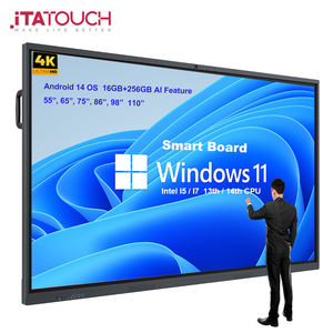 <span class=keywords><strong>Meilleur</strong></span> prix Écran tactile anti-reflets Affichage intelligent IA Compatible multi-systèmes Durable Panneau interactif pour l'enseignement et les réunions - Product Image 2