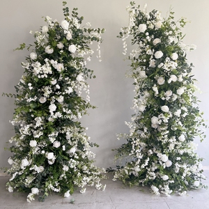 Pasarela <span class=keywords><strong>DE</strong></span> BODA Decoración Flores Corredor Evento <span class=keywords><strong>Alquiler</strong></span> Rosas blancas 15 Aniversario <span class=keywords><strong>Mesa</strong></span> Centro <span class=keywords><strong>de</strong></span> <span class=keywords><strong>mesa</strong></span> Bola <span class=keywords><strong>de</strong></span> flores verdes - Product Image 6