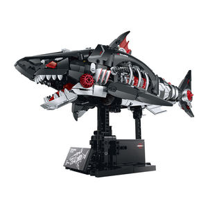 Lámpara Mecánica Cyber Shark, Juguete Educativo de Bloques de Construcción de Plástico para Niños, Regalo de Cumpleaños Compatible con - Product Image 1