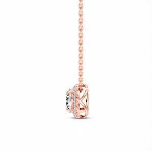 Colgante Moderno de Diamante Creado en Laboratorio con Corte Ovalado de 0.50 Ct para Mujer, Color VVS VS EF, Plata de Ley 925, Oro de 10KT 14KT 18KT, Estilo Minimalista - Product Image 3