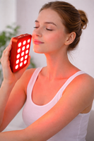 Appareil de luminothérapie portable à LED rouges, mini-panneau, 15 LED, 660 nm 850 nm, double puce, prise US