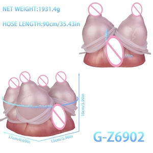 Geeba จิ๋มปลอมสำหรับผู้ชายมีสี่หน้าอกพร้อมฟังก์ชั่นป้อนนม - Product Image 2
