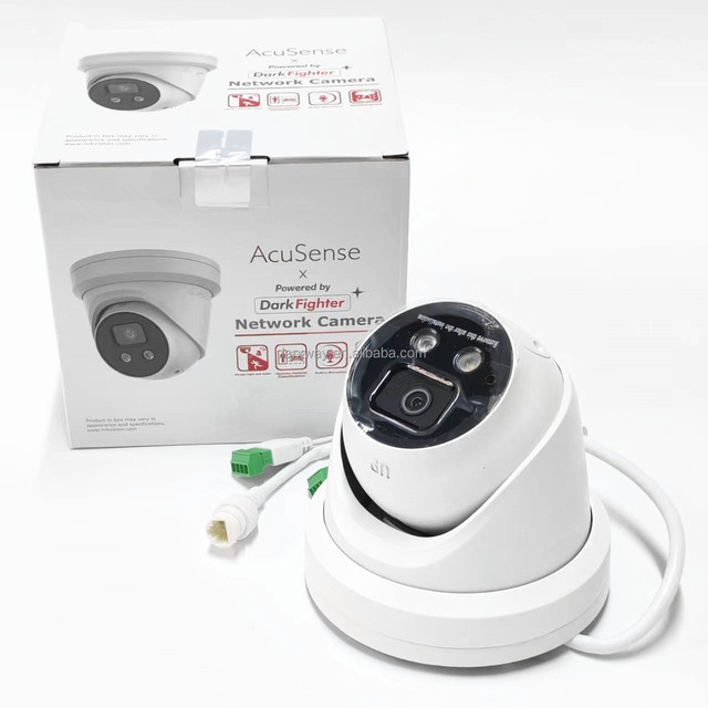 HIK DS-2CD2386G2-IU(2.8mm/4mm)/white/black/4K AcuSense Strobe Light Audible Warning Dome Network Camera Night Vision IP67 H.265