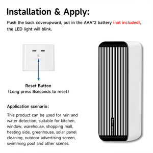 Tuya <b>Smart</b> <b>WIFI</b> Rain Sensor Rainwater Detection Home Real-time APP Notifications Automation Life <b>WIFI</b> Rain Sensor - Product Image 6