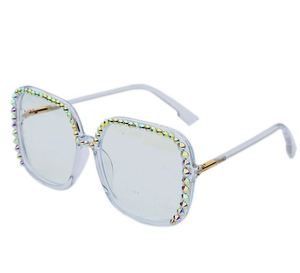 Nouvelles montures de lunettes vintage pour femmes 2020, avec diamants et strass, lunettes carrées surdimensionnées - Product Image 5