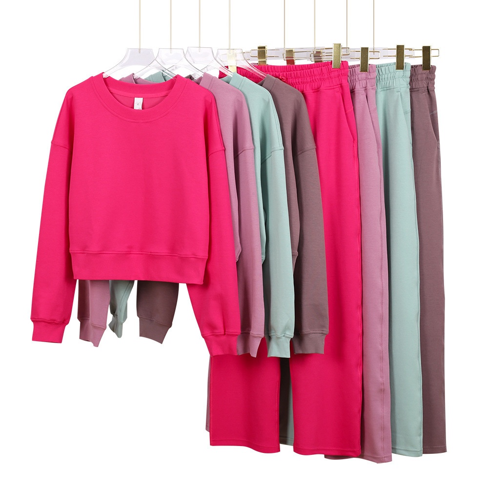 Women's Long-Sleeved Air Layer Sports Yoga Wear Short Sweatshirt Top