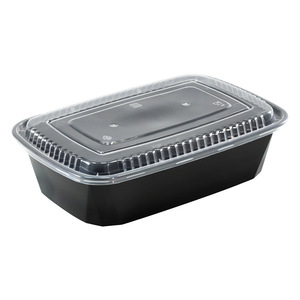 Disposable Rectangular Lunch Box PP <b>Microwaveable</b> With <b>Lid</b> Thickened Food Grade For Takeaway - Product Image 4