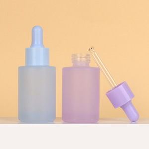 Vente chaude MLM – Bouteille d'huile en verre dépoli de 30 ml personnalisée OEM, conteneur cosmétique Macaron, emballage d'huiles essentielles en gros - Product Image 3