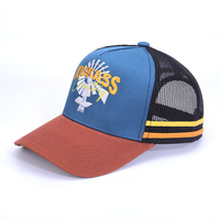 Gorra Trucker Personalizada de Alta Gama con Diseño de Australia, Color Marrón, Parche Bordado en 3D, Estilo Hip Hop, Informal y Moderna para Fiestas en la Playa