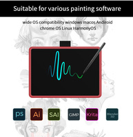 Tablette de dessin électronique JSK Design, tablette graphique avec stylet sans batterie, tablette de dessin numérique, tablette graphique
