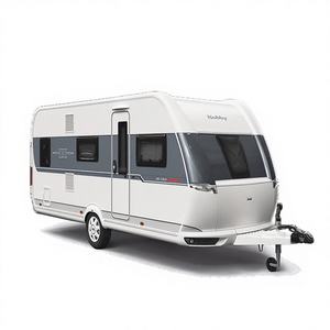 Remolque de Viaje Modular de Acero, Camper Todoterreno Plegable, Camper Familiar Blanco/Negro, Capacidad de Carga de 900 kg - Product Image 1