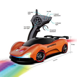 รถดริฟท์บังคับวิทยุ RC ดีไซน์ใหม่ ความเร็วสูง 1/20 2.4GHz พร้อมไฟ LED ของเล่นรถแข่งบังคับวิทยุ - Product Image 5