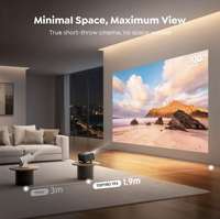 Nouveau projecteur Toppro 2026, vente chaude, 1080P Full HD LED LCD Mini Portable Home Cinéma Vidéo Android 14 Smart Projecteur