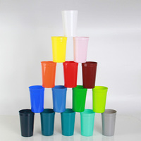 Gobelets jetables personnalisables Gobelets en plastique à paroi unique pour collation et boisson pour une fête de stade Cadeaux de marketing