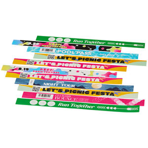 สายรัดข้อมือ AnyWristband สำหรับงานอีเว้นท์ สายรัดข้อมือ TYVEK สีสันสดใส แบบแยกชิ้น ขนาด 25 มม. (1 นิ้ว) - Product Image 1