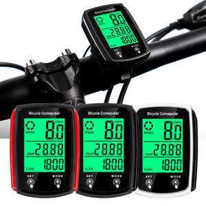 Compteur <span class=keywords><strong>de</strong></span> Vélo Étanche MJR Z20 avec Capteur Lumineux, Version Anglaise Filaire, Odomètre Rétroéclairé pour VTT et Vélo <span class=keywords><strong>de</strong></span> <span class=keywords><strong>Route</strong></span>, Écran Tactile - Product Image 1