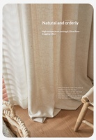 Rideaux en coton et lin de style naturel américain, écologiques, avec taille et couleur personnalisables pour salon, chambre à coucher, bureau