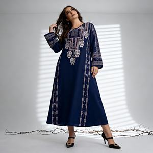 Robe Abaya en Polyester Personnalisée de Luxe pour Femmes Musulmanes, Fournisseur en Gros de Haute Qualité et Élégante - Product Image 2