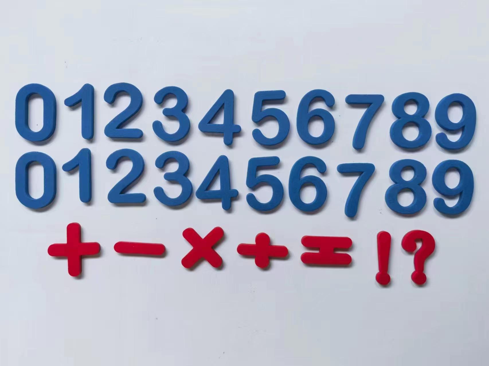 สัญลักษณ์ดิจิทัลสีแดงและสีน้ำเงิน 27 ชิ้น - บรรจุภัณฑ์แบบเรียบง่าย