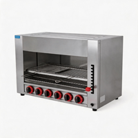 Grill infrarouge professionnel en acier inoxydable à chauffage rapide et température réglable pour salamandre de cuisine de restaurant