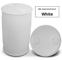 Fût en plastique recyclable HDPE de 200 L, blanc, noir, gris, rouge, pour le stockage industriel - Marque jfpc de Fujian