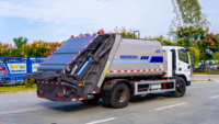Camion de ramassage des ordures hydraulique Dongfeng 8CBM 4*2, écologique, à énergie nouvelle, pour les services d'assainissement urbain